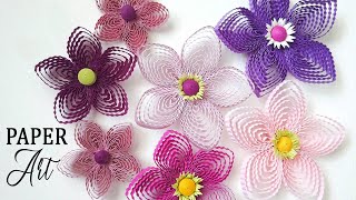 DIY Paper Quilling Flowers  How to Use Comb amp Crimper Tool [upl. by Braun]