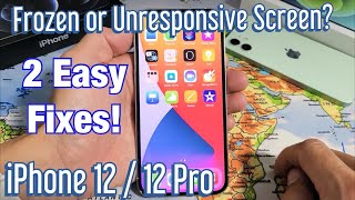 iPhone 12 Frozen or Unresponsive Screen 2 Easy Fixes [upl. by Misty132]