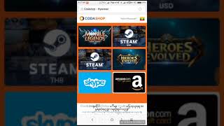 How to buy Mobile Legend diamond using codashop  Mobile Legend Myanmar [upl. by Andie]