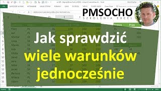 excel760  Jak sprawdzić wiele warunków jednocześnie  funkcja ORAZ funkcja LUB [upl. by Spohr]