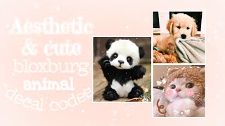 Aesthetic amp Cute Animal DecalsCodes  Roblox Bloxburg [upl. by Nobel264]