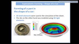 ABAQUS Tutorial  Superplastic Forming a Carshaped component [upl. by Annij]