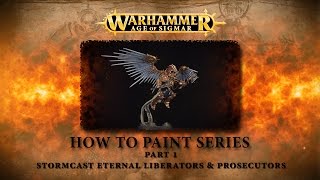 Warhammer Age of Sigmar How to paint Stormcast Liberators amp Prosecutors [upl. by Centonze]