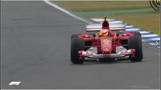 Formula1 2019  Germany  Mick Schumacher in Michael Schumachers F2004 Ferrari 1080p50 [upl. by Suoiluj]