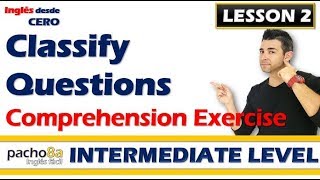 Lesson 2 – Listen and classify the questions – Comprehension Exercise  Curso inglés GRATIS [upl. by Spitzer552]