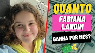 QUANTO Fabiana Landim GANHA POR MÊS [upl. by Daniel]