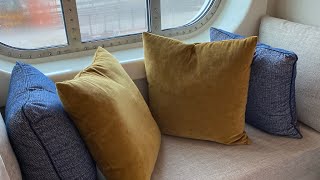 Maiden voyage PO IONA CRUISE SHIP PampO Ocean View cabin tour 4638 [upl. by Kerrie711]