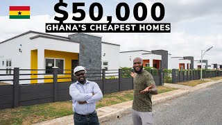 The CHEAPEST 50000 HOMES in Accra Ghana crazy cheap houses [upl. by Annahgiel]