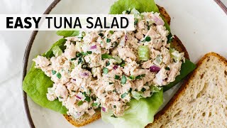 BEST TUNA SALAD RECIPE  easy amp healthy [upl. by Karena492]