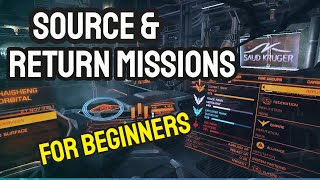 Elite Dangerous Source And Return Missions For Beginners [upl. by Eanrahc257]