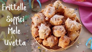 FRITTELLE SOFFICI DI MELE E UVETTA Ricetta Facile Per Carnevale  Fatto in casa da Benedetta [upl. by Gaige]