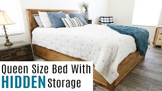 Building A Queen Size Storage Bed [upl. by Willet]