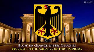 National Anthem of Germany DEEN lyrics  Deutsche Nationalhymne [upl. by Ayerhs458]