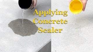 Applying Concrete Sealer  Part 3 – Sealing Concrete [upl. by Yrokcaz]