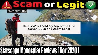 Starscope Monocular Reviews November 2020 Another Scam Product or Legit Watch Video Now [upl. by Hough]