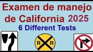 Examen de manejo de California 2025 EXAMEN DE MANEJO ESCRITO EN ESPAÑOL 2024DMV [upl. by Eelannej]