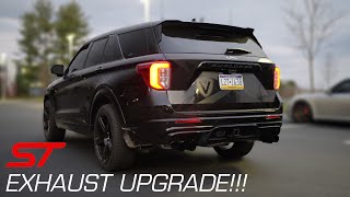 Ford Explorer ST with Valvetronic Designs Universal Mufflers [upl. by Priebe611]