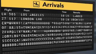 Airport Split Flap Board Arrivals with After Effects Download free Template  subscribe me [upl. by Chas]