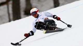 Akira Kano  Mens downhill sitting  Alpine skiing  Sochi 2014 Paralympics [upl. by Leinto]