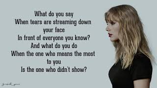 The Moment I Knew  Taylor Swift Lyrics [upl. by Diahann26]