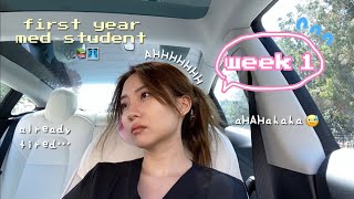 First Week of Medical School VLOG [upl. by Andrien]