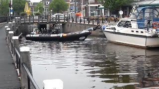 GPTV Stuntelen met rubberboot in Sneek [upl. by Euqinwahs]