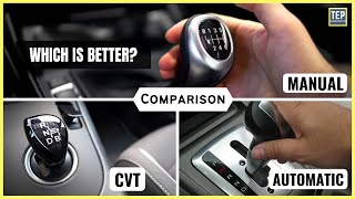 Comparing Manual Transmission with Automatic amp CVT In Detail [upl. by Brandenburg]