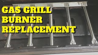 Easy DIY Repair Gas Grill Burner Replacement [upl. by Dyna665]