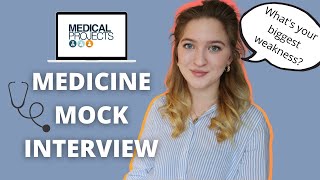 MEDICINE MOCK INTERVIEW  Answering common questions [upl. by Ubald]