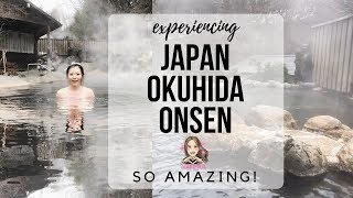 TAKAYAMA  EP 10  Relaxing in Onsen Hot Spring Bath quotBuffetquot in Okuhida [upl. by Mccreery]