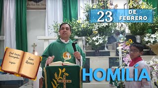 EVANGELIO DE HOY domingo 23 de febrero del 2025  Padre Arturo Cornejo [upl. by Nawuj]