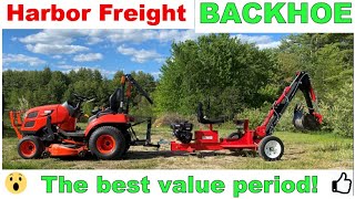 Harbor Freight Backhoe AMAZING VALUE [upl. by Ayenet46]