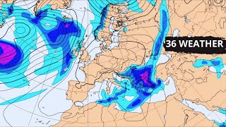 Europe Weather  January 16  2025  ECMWF Model  Precipitation  Rain Storms  in Europe [upl. by Hilton976]