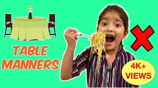 DINING ETIQUETTE FOR KIDS  Learn Table Manners [upl. by Beattie]