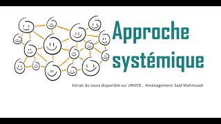 Approche systémique  Synthèse [upl. by Annalise]