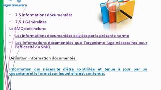 ISO 9001 V 2015 Chapitre 75 Informations documentées [upl. by Miah]