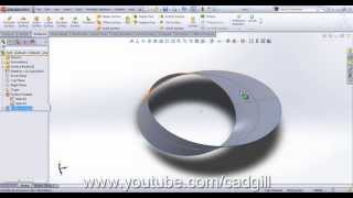 Video Tutorial on Modeling Mobius Strip in SolidWorks [upl. by Ettessil]