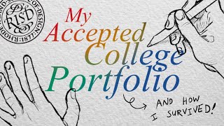 Accepted Art Portfolio  RISD SVA MICA  more [upl. by Banquer249]