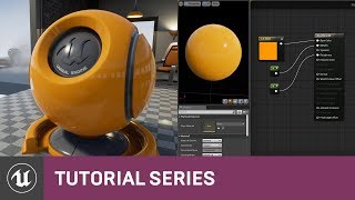 Intro to Materials Creating a Basic Material  02  v40 Tutorial Series  Unreal Engine [upl. by Erodeht329]