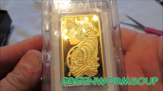 5 OUNCE PAMP SUISSE GOLD BAR  APMEX UNBOXING [upl. by Muryh]