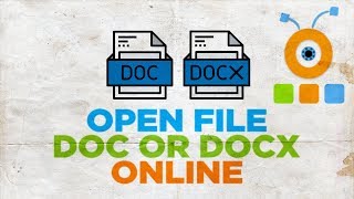 How to Open a DOC or DOCX File Online 2019 [upl. by Ahcurb]