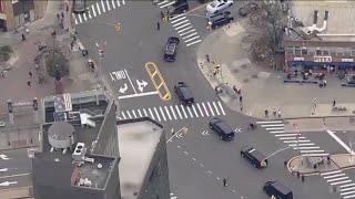 Trump motorcade leaves NY courthouse [upl. by Esilenna]