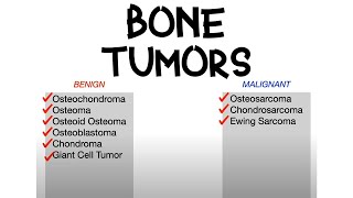 Bone Tumors Benign vs Malignant [upl. by Theodoric270]