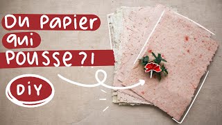 Comment faire du papier ensemencé chez soi 🌱 DIY [upl. by Ahsinet]