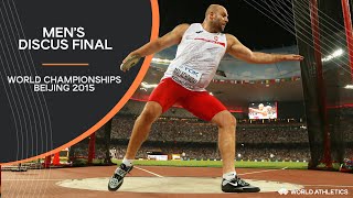 Mens Discus Final  World Athletics Championships Beijing 2015 [upl. by Wendolyn]