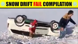 2021 Snow Drift Fail Compilation  Bad Drivers Crashes [upl. by Assirehs209]