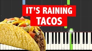 Its Raining Tacos  Easy Piano Tutorial [upl. by Ydollem]