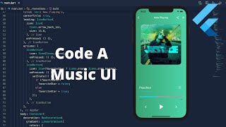 Flutter Music Player  Apple Music Clone  Flutter UI Speed Code [upl. by Ytrebil367]