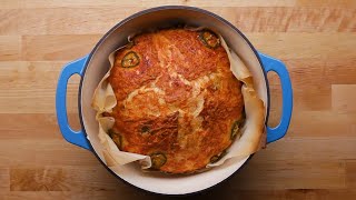 DutchOven Cheddar Jalapeño Bread [upl. by Virgil]