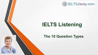 IELTS Listening – The 10 Types of Questions [upl. by Doomham682]